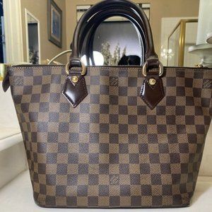 Louis Vuitton LV Hand Bag Brown Damier